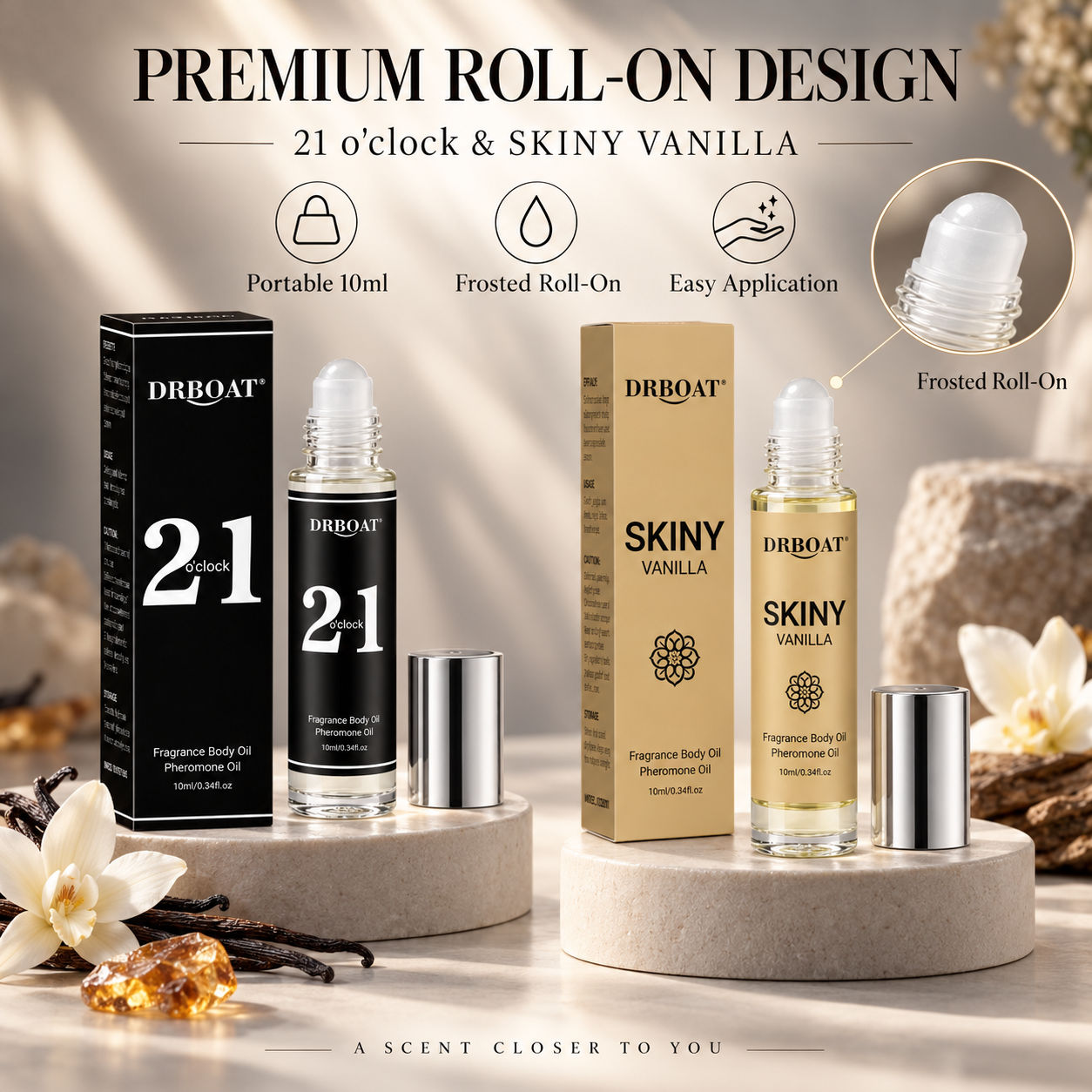 Perfume Alcohol Fragrance - Óleo de perfume roll-on para homens,